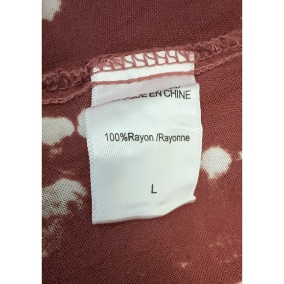 Young, Fabulous & Broke Isla Maxi Dress Sz L Hi Low Kimono Tie-dye Caftan Boho - Picture 6 of 12